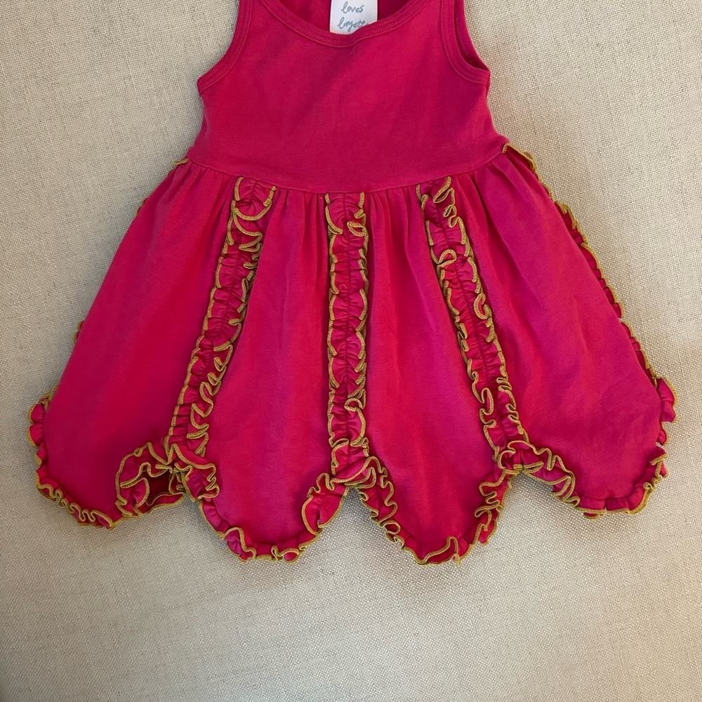Lemon Loves Layette Bay Girls’ Dress w/ attached bloomer Size 6-12 months